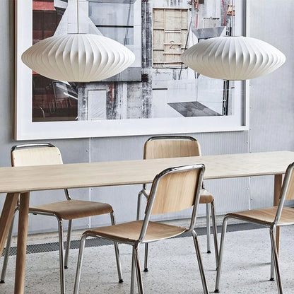 Lustre cocon blanc moderne – 4 tailles