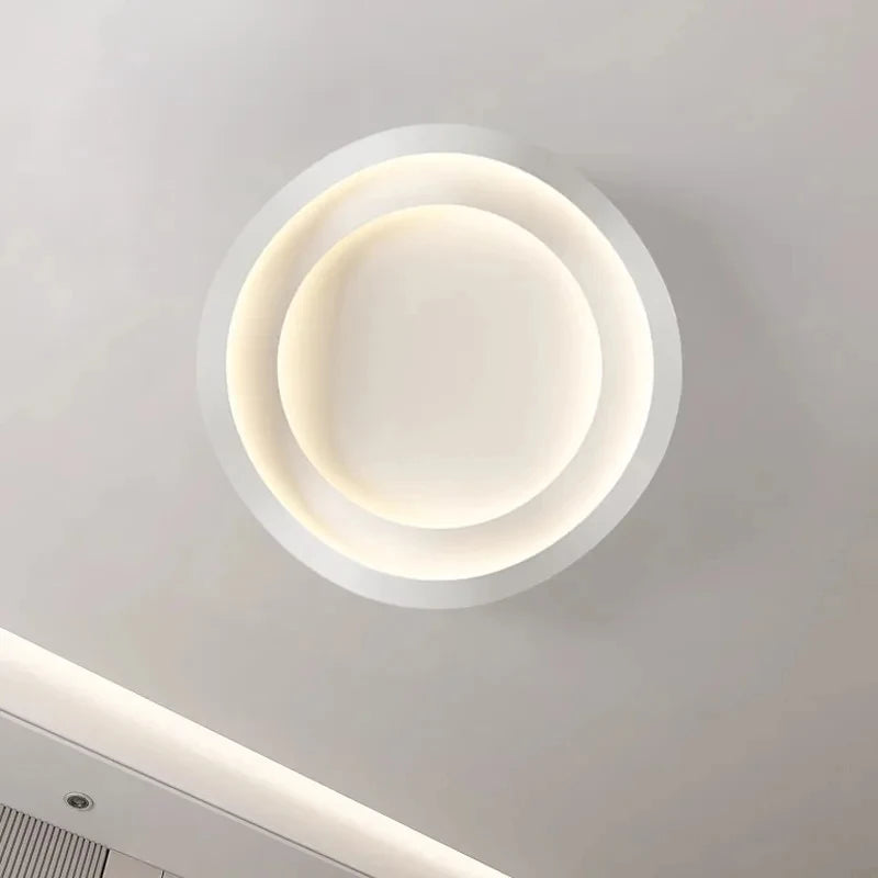 Plafonnier LED Design – Forme Organique Blanche