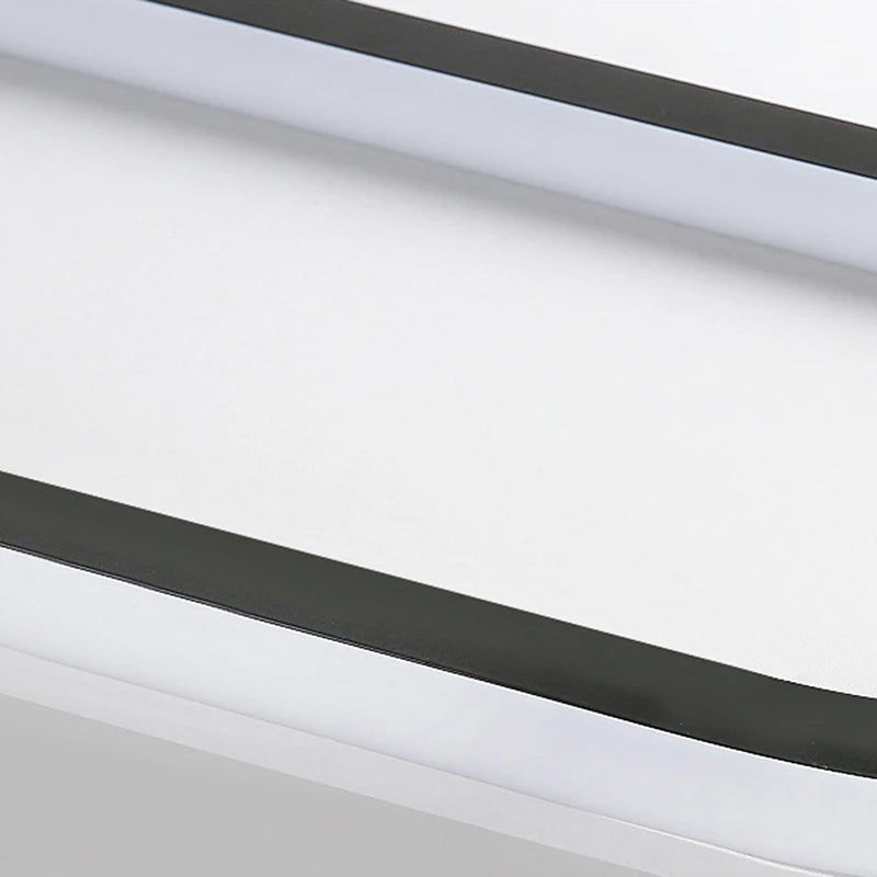 Plafonnier LED linéaire noir – 40/60/80 cm