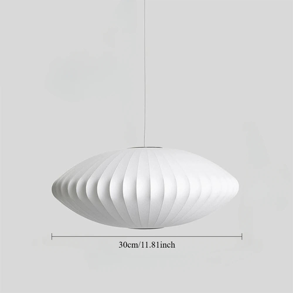 Lustre cocon blanc moderne – 4 tailles