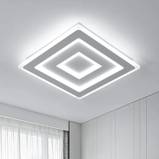 Plafonnier LED carré moderne – blanc
