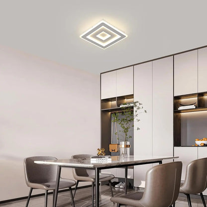 Plafonnier LED carré moderne – blanc